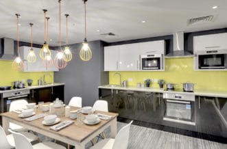 Regent's Canal Residence Accommodation - Kitchen & Dining Area